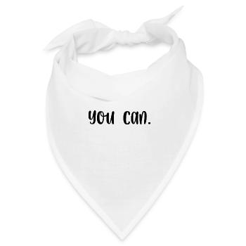 You can - Bandana - Weiß - Vorne