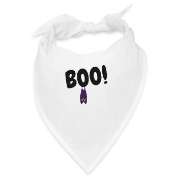 Boo Fledermaus - Bandana - Weiß - Vorne