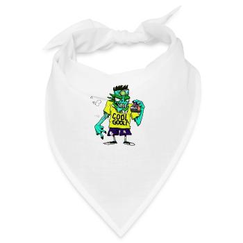 Zombie cool - Bandana - Weiß - Vorne