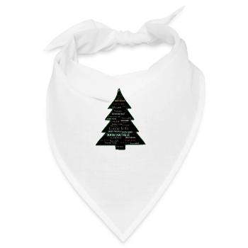 Weihnachten - Bandana - Weiß - Vorne