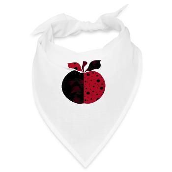 Apfel - Bandana - Weiß - Vorne