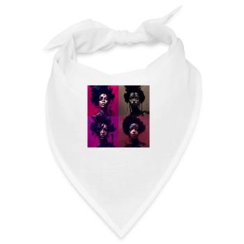 African beauty collage MOTIVE - Bandana - Weiß - Vorne