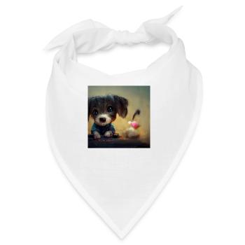 cute sweet doggy - Bandana - Weiß - Vorne