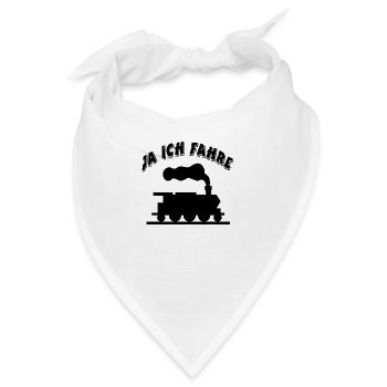 Eisenbahn - Bandana - Weiß - Vorne