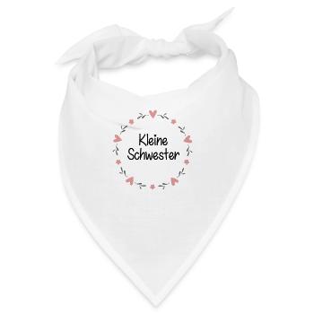 Kleine Schwester - Bandana - Weiß - Vorne