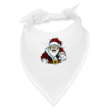 Weihnachtsmann - Bandana - Weiß - Vorne