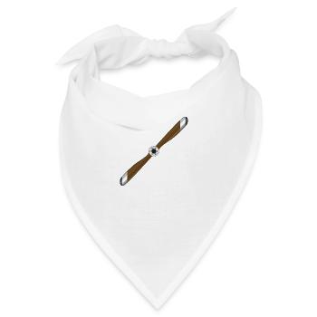 Flugzeugpropeller - Bandana - Weiß - Vorne