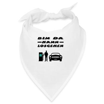 Auto - Bandana - Weiß - Vorne
