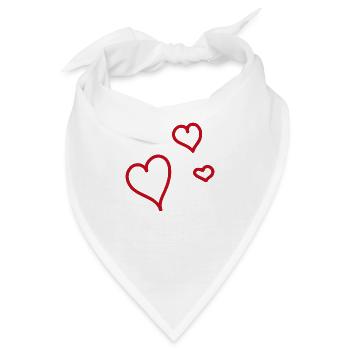 Herzensangelegenheit - Bandana - Weiß - Vorne