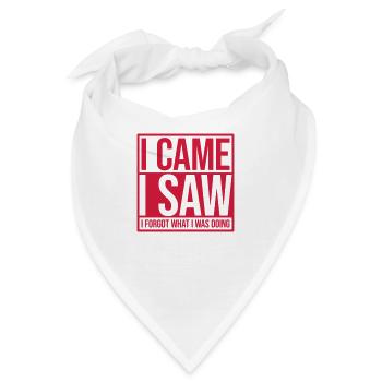 I came saw forget - Bandana - Weiß - Vorne
