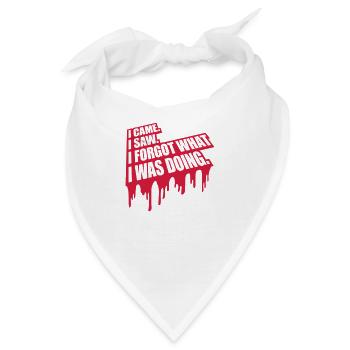 I came saw forget - Bandana - Weiß - Vorne