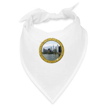New York-Manhattan - Bandana - Weiß - Vorne