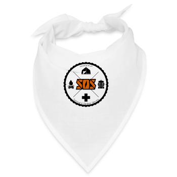SOS Logo orange kein Hintergrund - Bandana - Weiß - Vorne