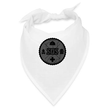 SOS Logo black - Bandana - Weiß - Vorne