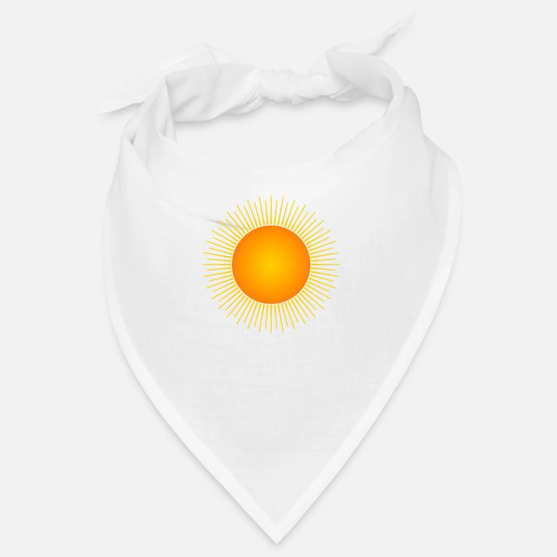 Sonne - Bandana - Weiß