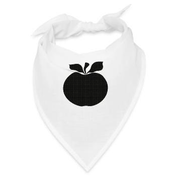 Apfel - Bandana - Weiß - Vorne
