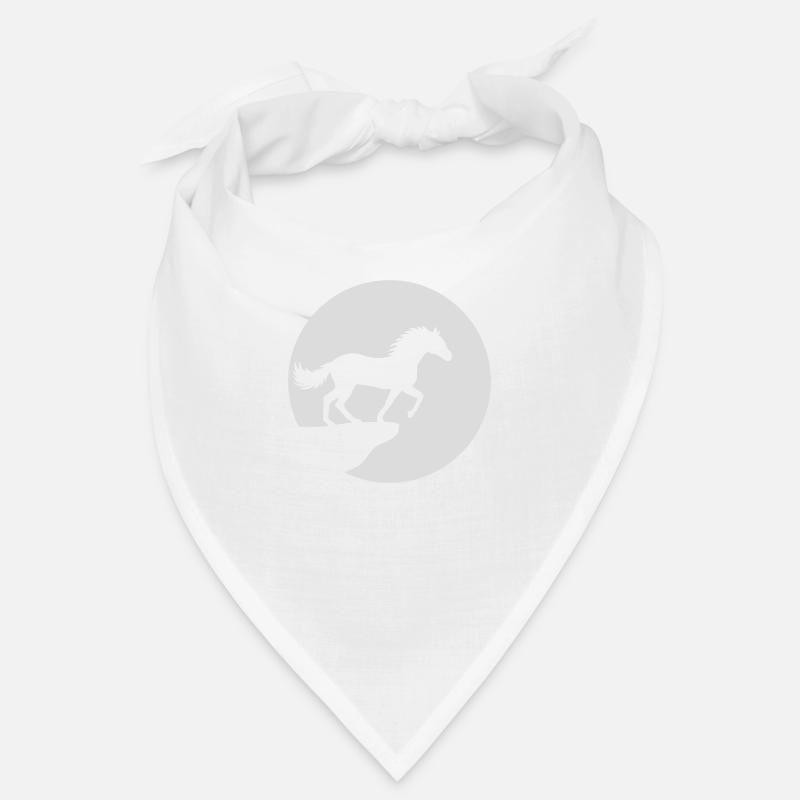 Mond Klippe Stehendes Pferd Bandana