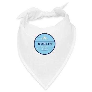 Dublin, Irland - Bandana - Weiß - Vorne