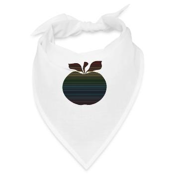 Apfel - Bandana - Weiß - Vorne