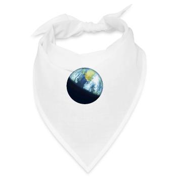 Planet Erde - Bandana - Weiß - Vorne