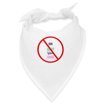 Sekunderkleber für die Strasse - Bandana - Weiß - Vorne