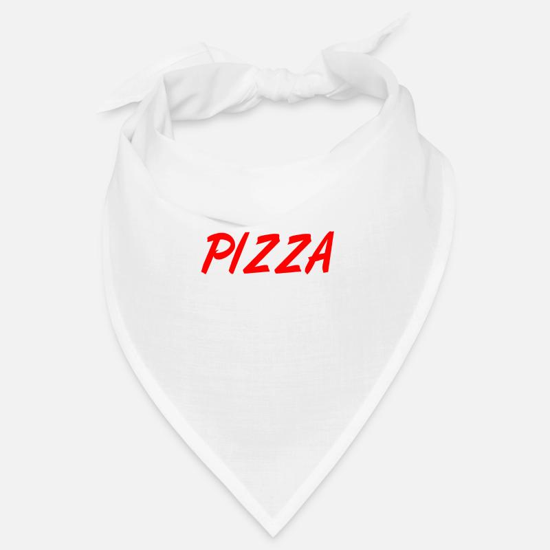 Pizza - Bandana - Weiß