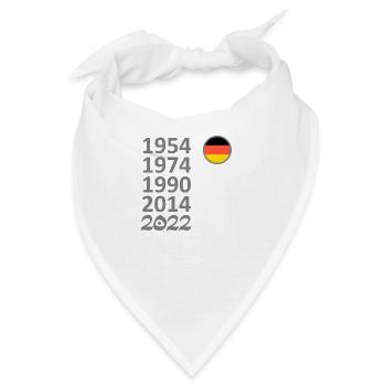 Fußball, WM, 2022, Deutschland - Bandana - Weiß - Vorne