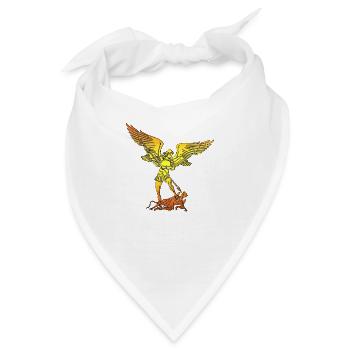 Michael Erzengel Heiliger Christlicher Engel Heiliger Heiliger Snkt - Bandana - Weiß - Vorne