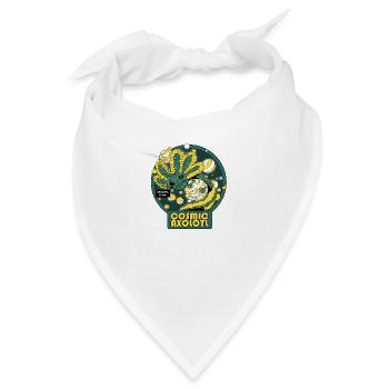 Kosmischer Axolotl - Bandana - Weiß - Vorne