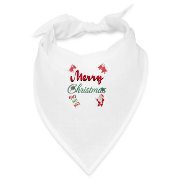 Frohe Feiertage - Bandana - Weiß - Vorne