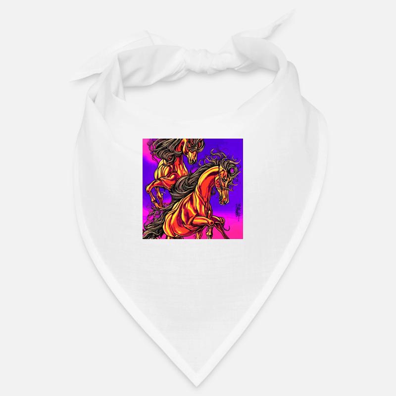 Illustration abstraite d’un cheval Bandana