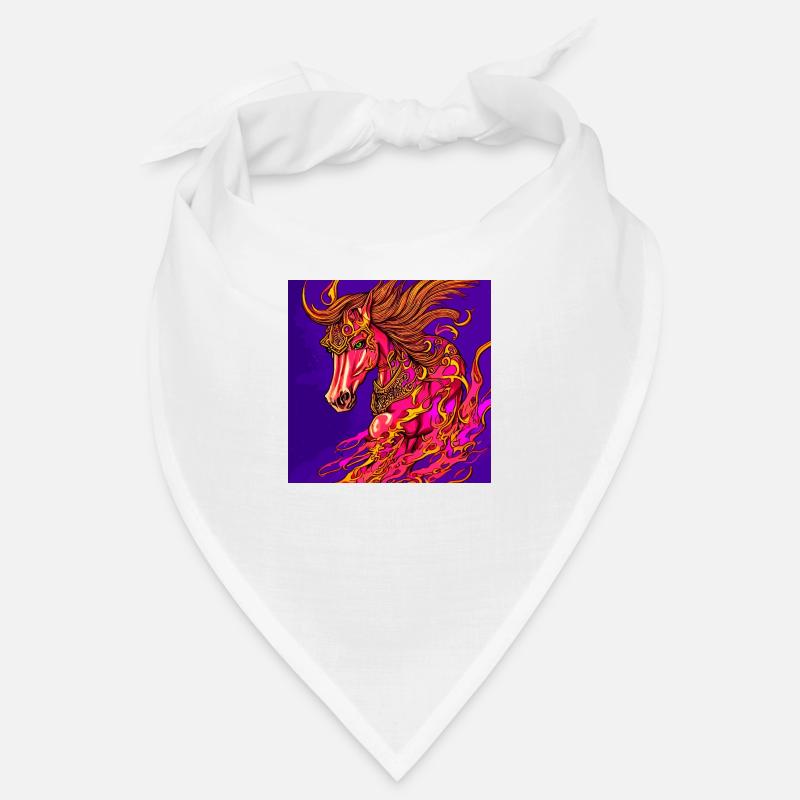 Illustration abstraite d’un cheval Bandana
