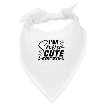 I´m Snow Cute - Bandana - Weiß - Vorne