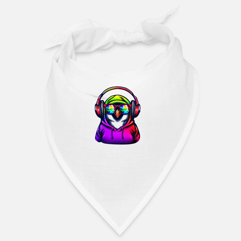 Pinguin mit Pullover und Sonnenbrille Bandana
