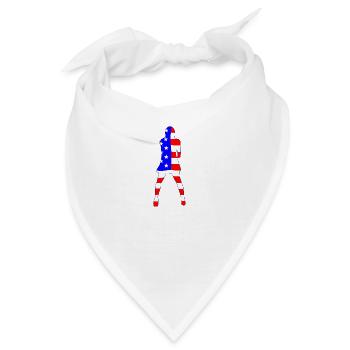 Stars And Stripes Jack Girl - Bandana - Weiß - Vorne