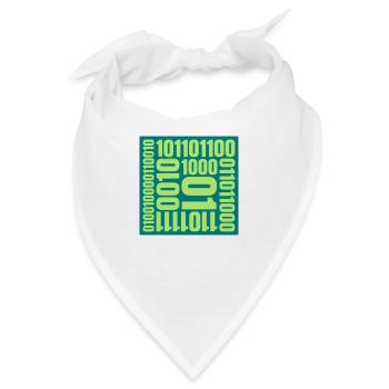 Binär Code Programm Sprache - Bandana - Weiß - Vorne