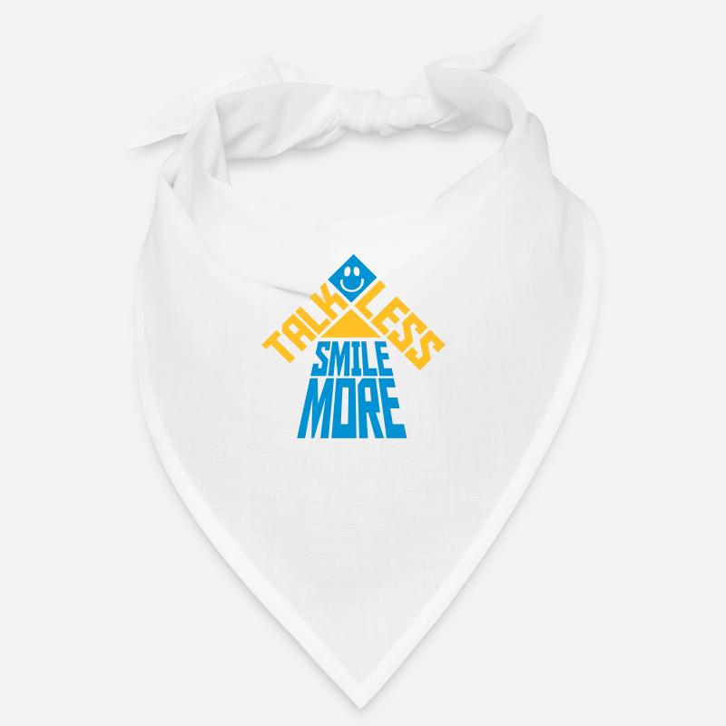 talk less smile more Bandana