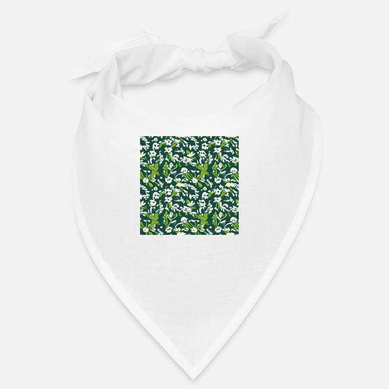 Motif de fleurs blanches Bandana