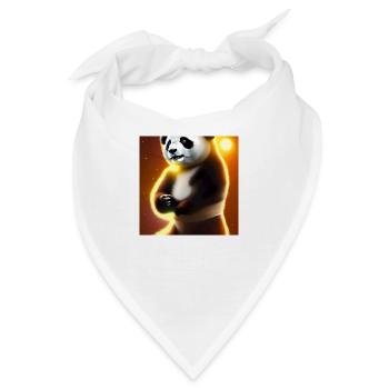 Ein Panda für jedes Herz - Bandana - Weiß - Vorne