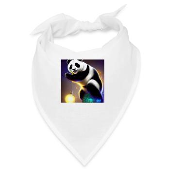 Ein Panda für jedes Herz - Bandana - Weiß - Vorne