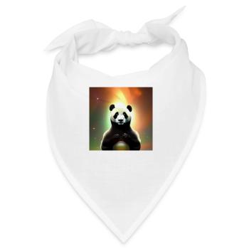 Ein Panda für jedes Herz - Bandana - Weiß - Vorne