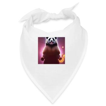 Ein Panda für jedes Herz - Bandana - Weiß - Vorne