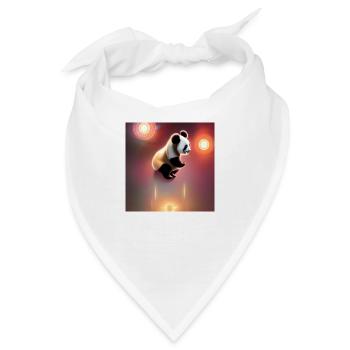 Ein Panda für jedes Herz - Bandana - Weiß - Vorne