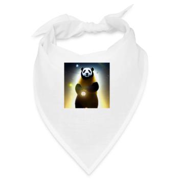 Ein Panda für jedes Herz - Bandana - Weiß - Vorne
