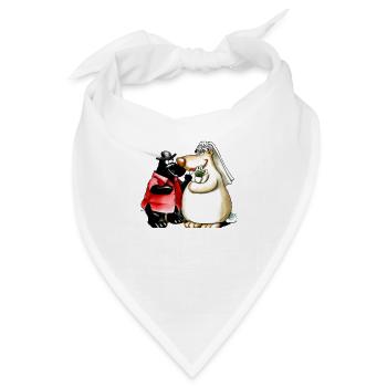 Hochzeit der Tiere - Bandana - Weiß - Vorne