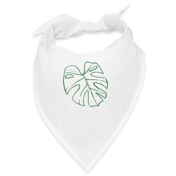Monstera - Bandana - Weiß - Vorne