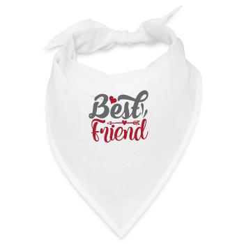 Best Friend - Bandana - Weiß - Vorne