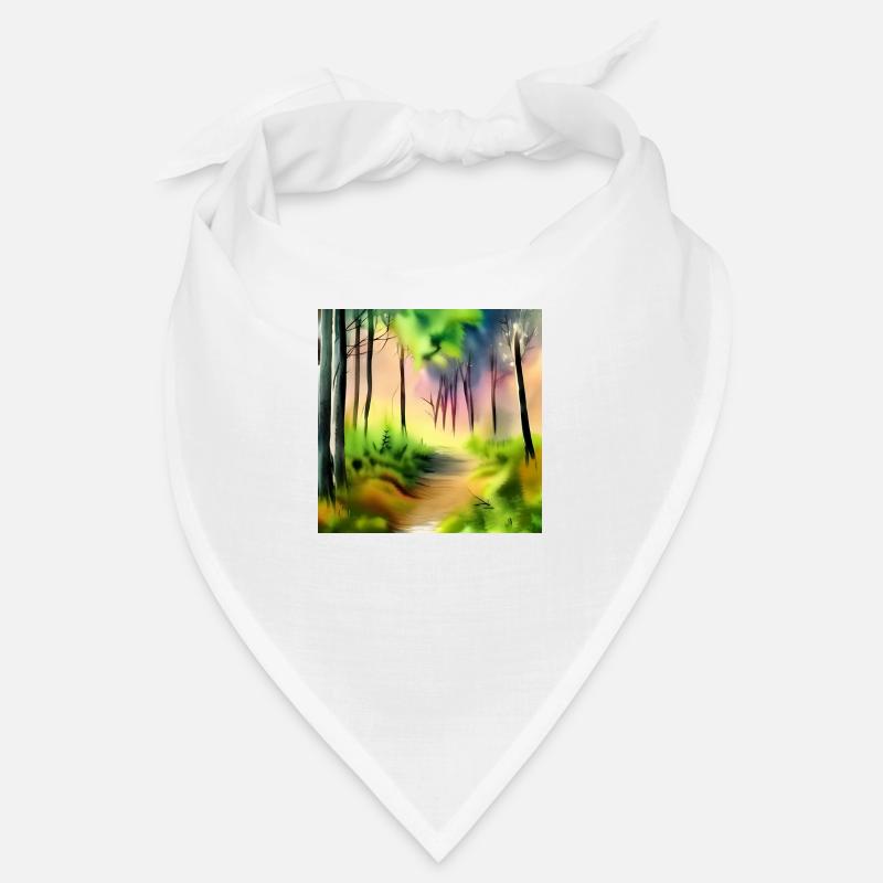 Couleur d’eau forêt verte Bandana