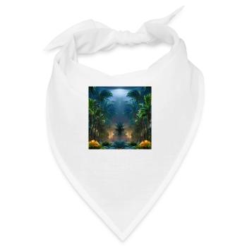 Exotisches magisches Land - Bandana - Weiß - Vorne