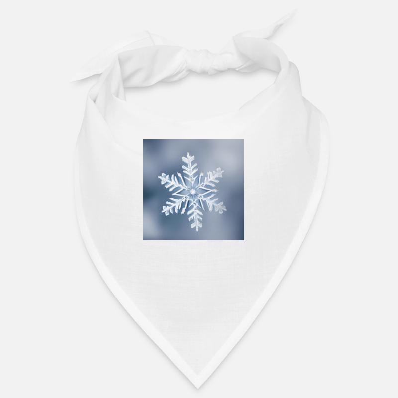Winter snowflake portrait Bandana